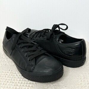 Levi’s Faux Leather Stan Buck Sneakers Low Tops Black Womens 8